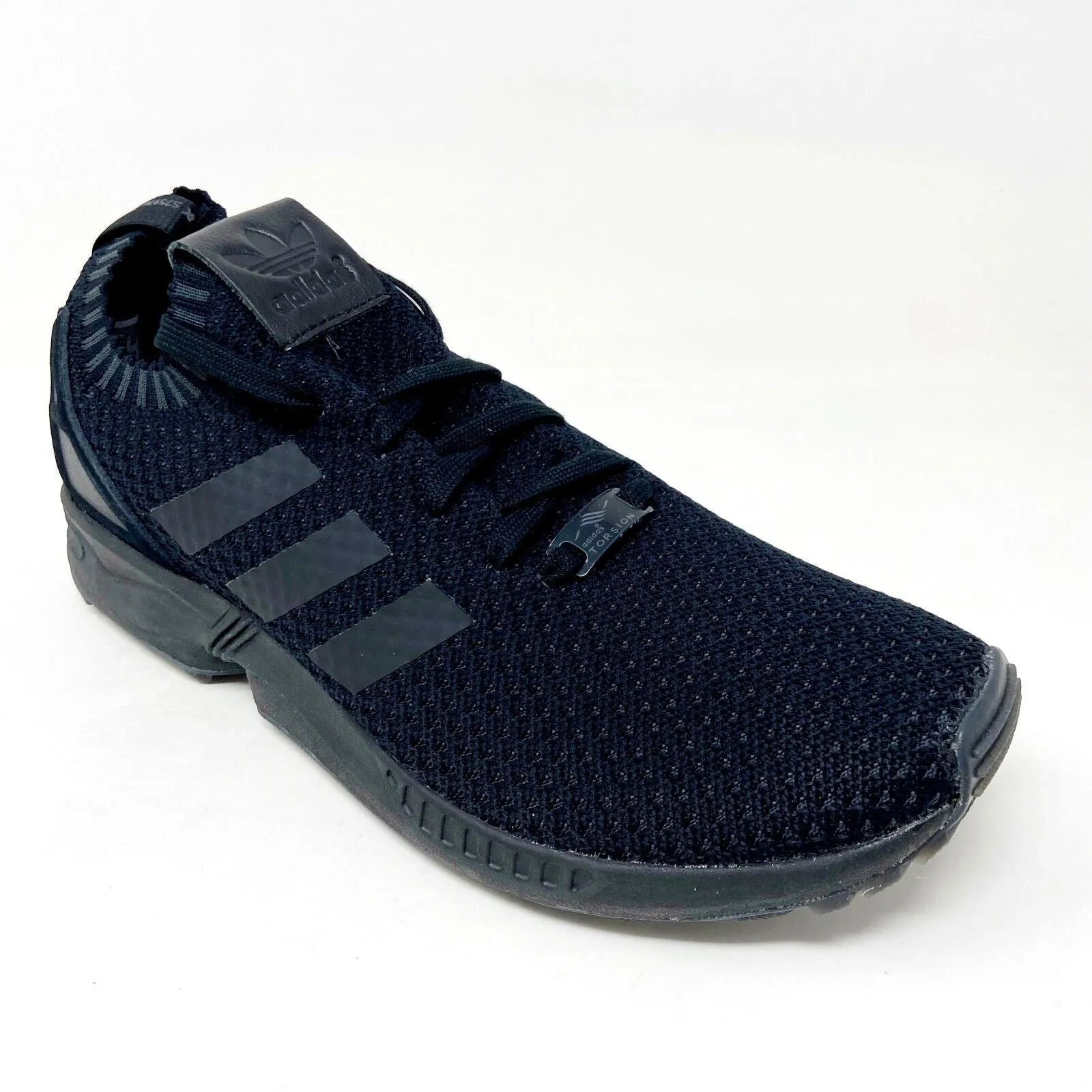 Adidas Originals ZX Flux PK Triple Black Mens Primeknit Running Shoes S75976 Running Shoe Brand
