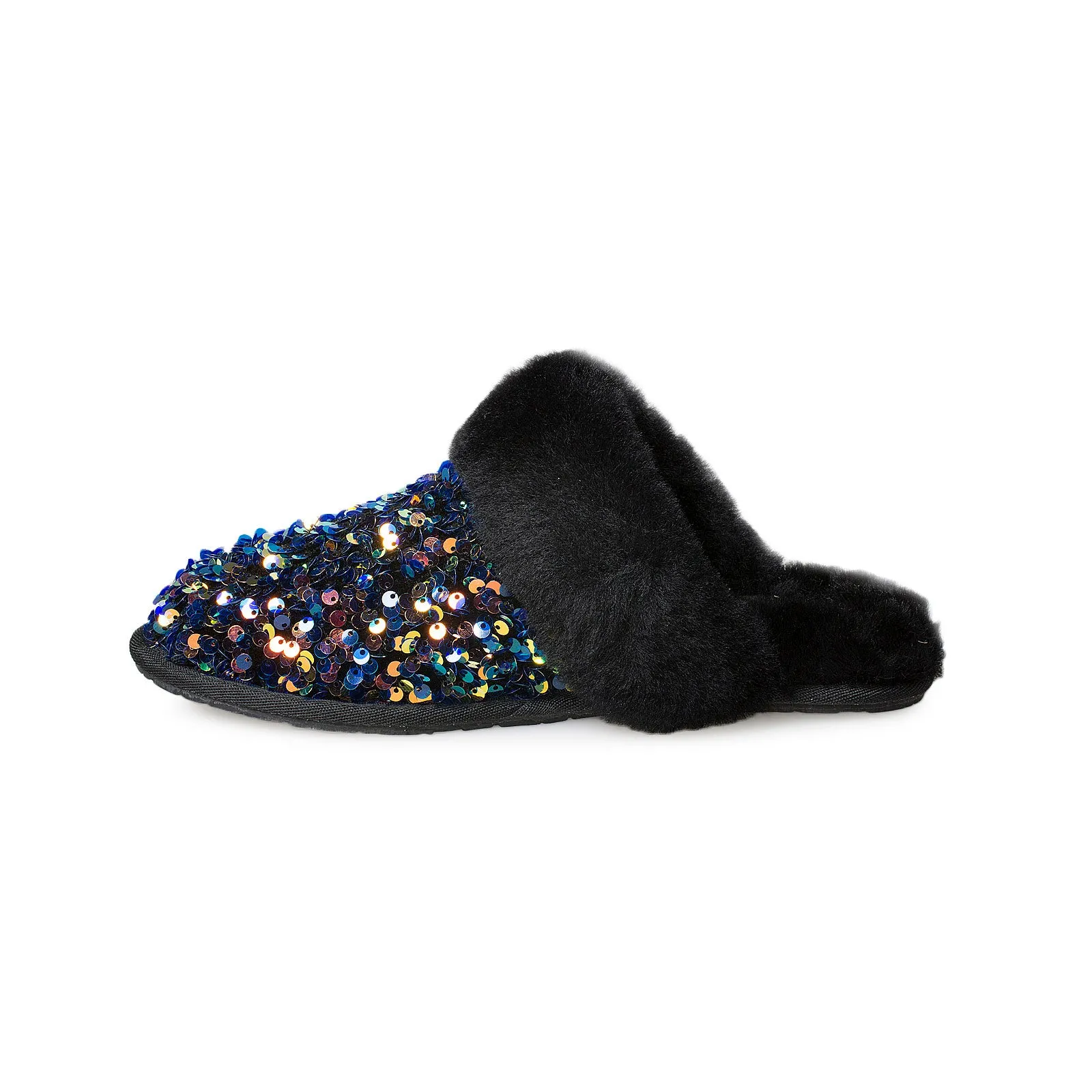 Ross Slippers UGG Scuffette II Stellar Sequin Black Slippers - Women's