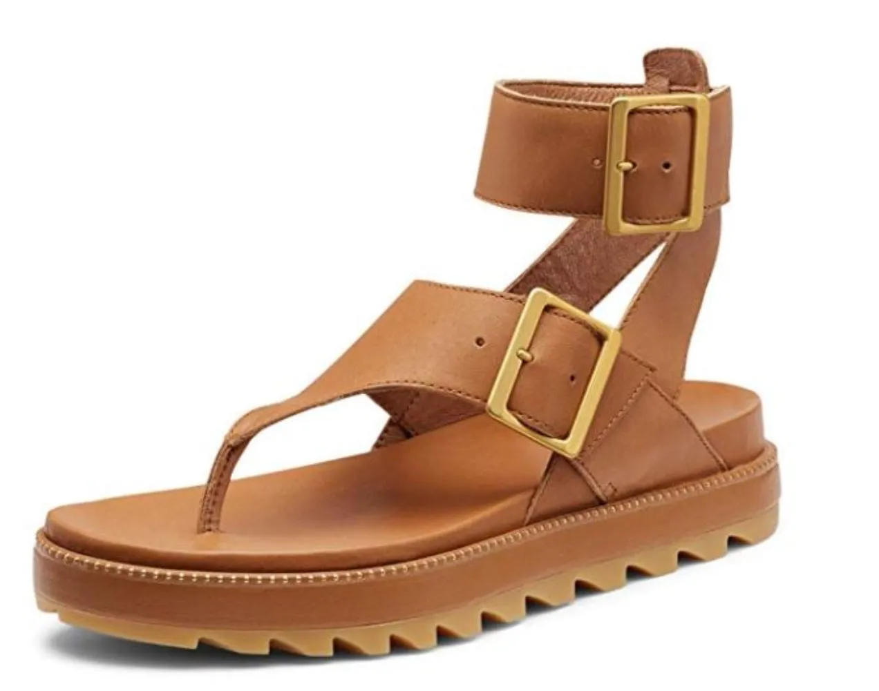 SOREL Roaming T-Strap Women | Camel Brown Sandals Destination Wedding