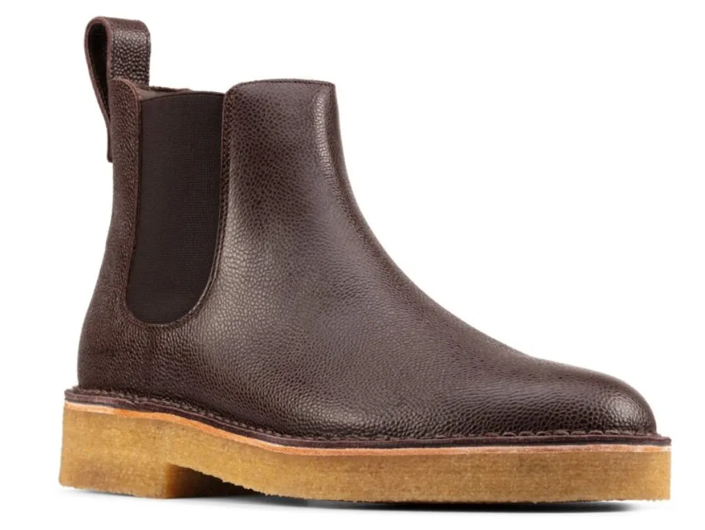 Clarks Desert Chelsea2 Men's Chelsea Boots Color Brown Scotch Grain Suede Classic 21 Casual Shoes