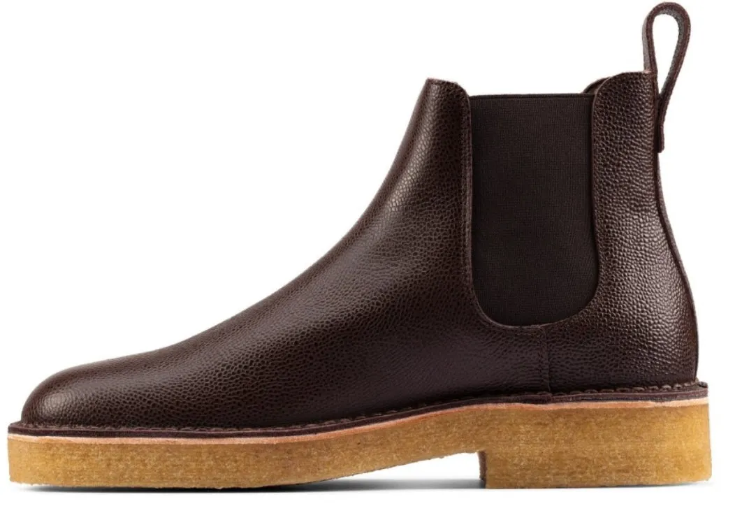 Clarks Desert Chelsea2 Men's Chelsea Boots Color Brown Scotch Grain Casual Rubber Shoes