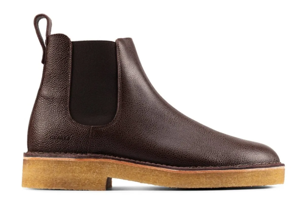 Ugg Casual Shoe Clarks Desert Chelsea2 Men's Chelsea Boots Color Brown Scotch Grain