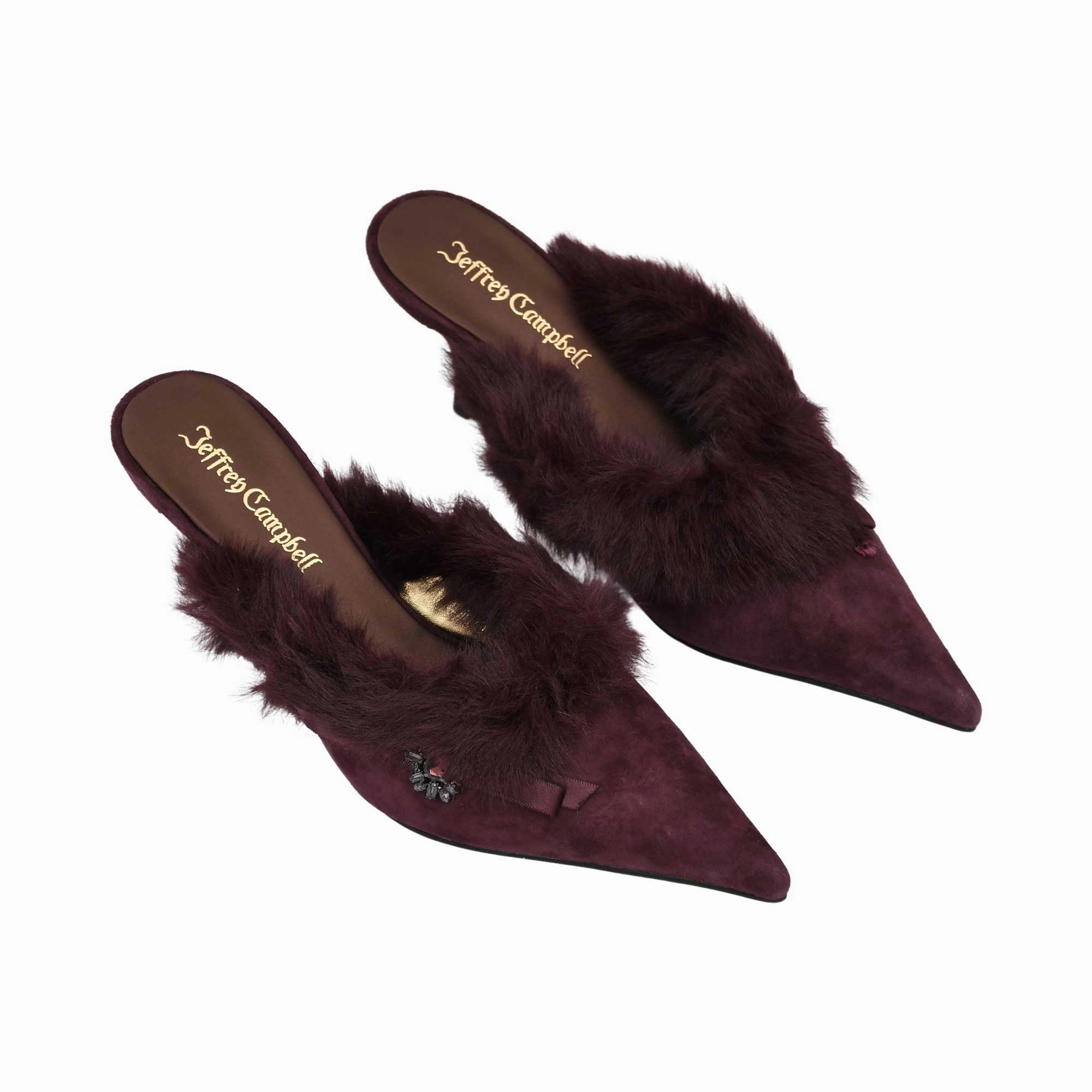 Parties-mate Oxford Shoes Jeffrey Campbell Women's Rococo Wine Brown Combo Heel Shoe