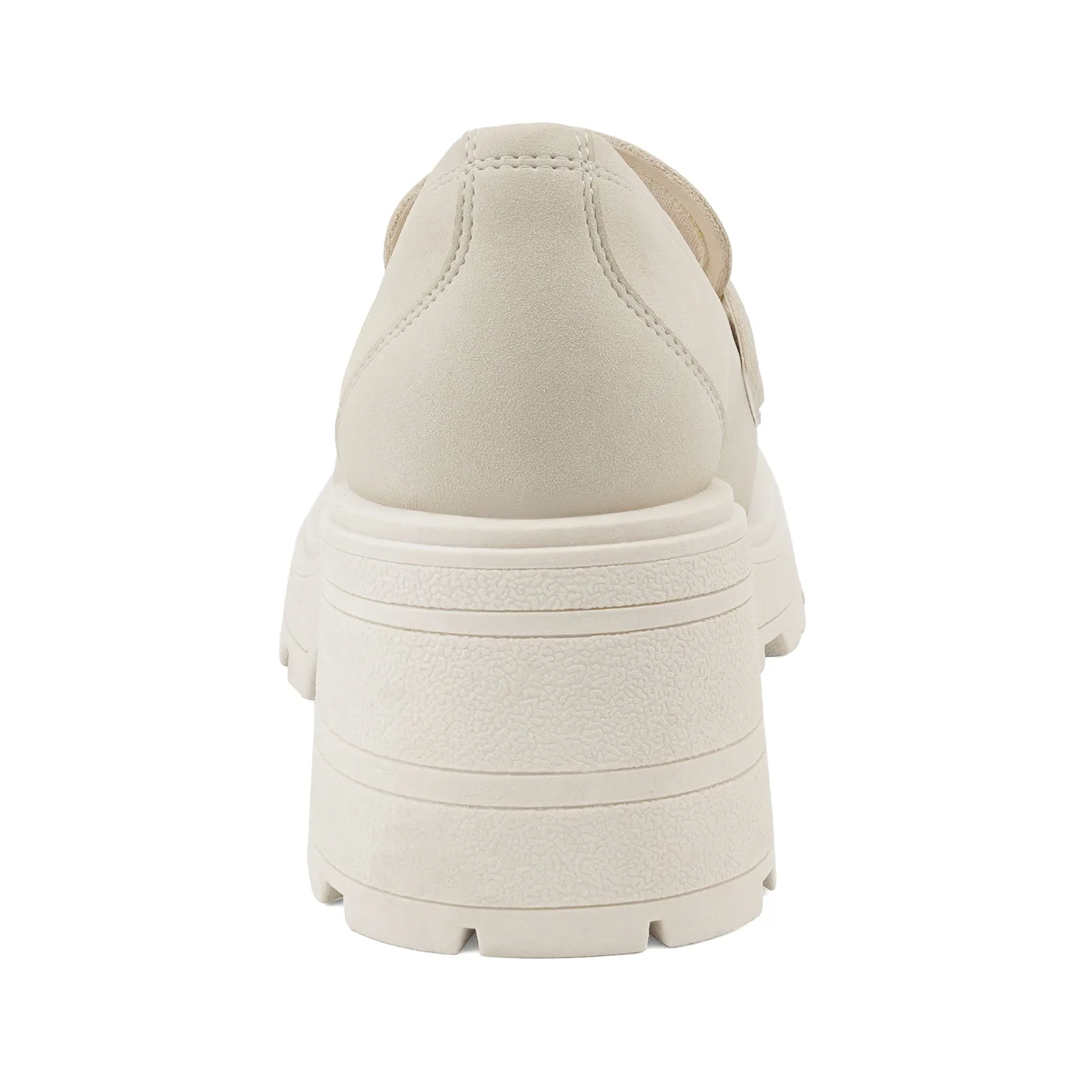 Orthotic Loafers JENN ARDOR Chunky Block Heel Loafers for Women Closed Round Toe Platform Pumps