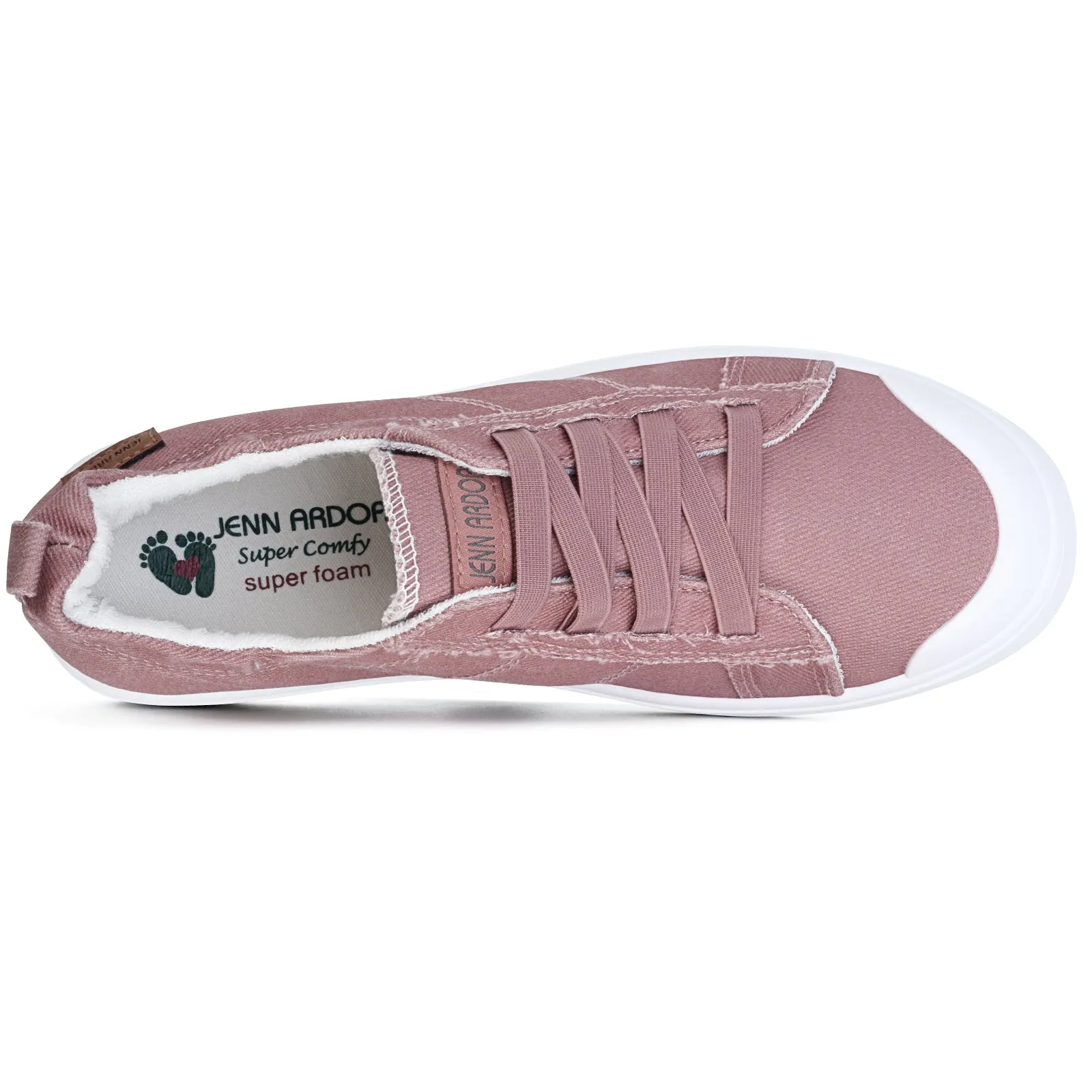 JENN ARDOR Women's Canvas Slip-on Sneakers: Comfortable Casual Prada Loafers