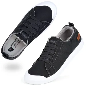 Bass Loafers Sale JENN ARDOR Women's Canvas Slip-on Sneakers: Comfortable Casual