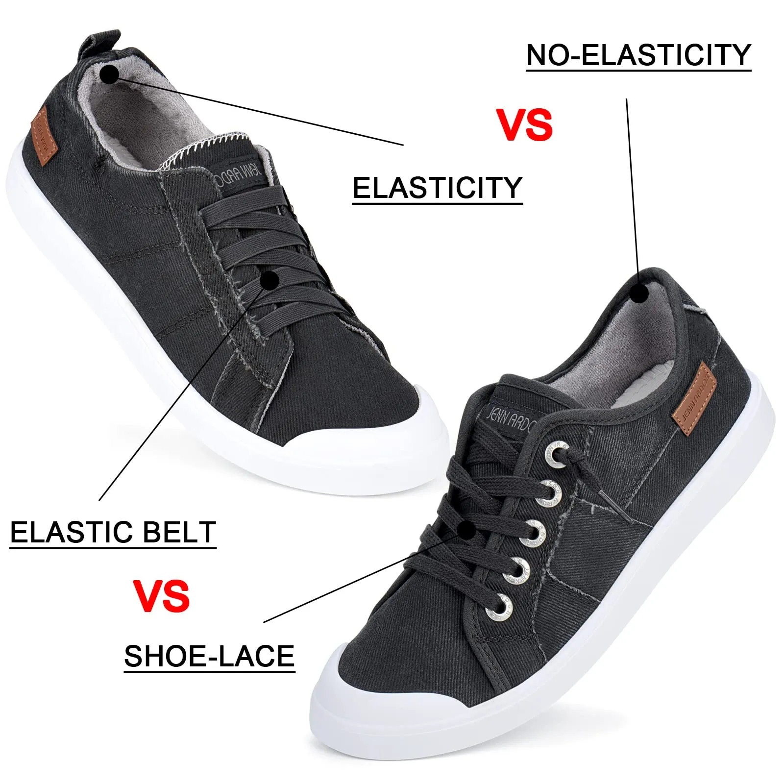 Vionic Loafers JENN ARDOR Women's Canvas Slip-on Sneakers: Comfortable Casual