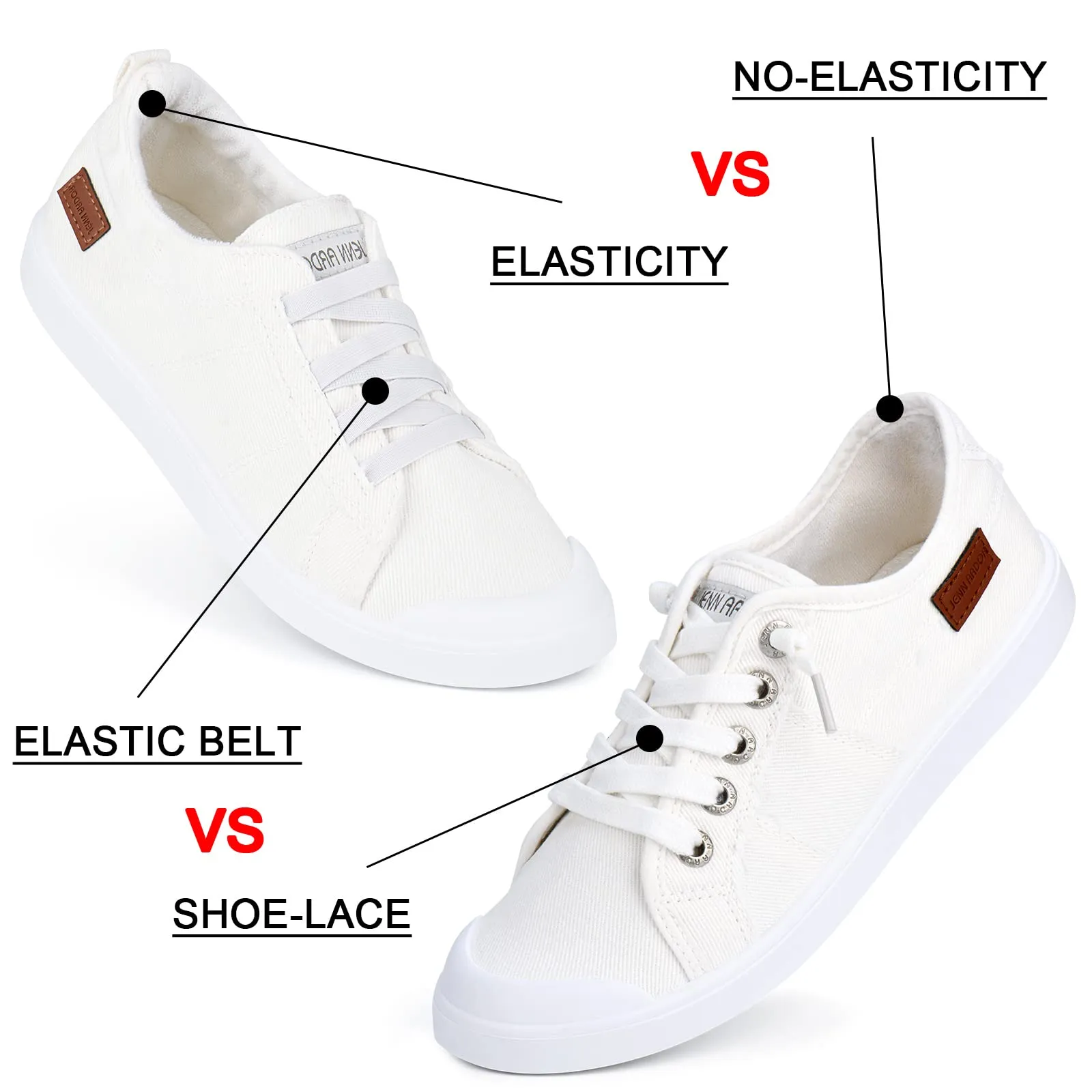 JENN ARDOR Women's Canvas Slip-on Sneakers: Comfortable Casual Bread Loafers Bakery