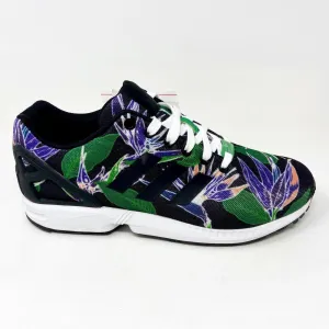 Adidas Originals ZX Flux Torsion Hawaiian Black White Mens Running Shoes B34518 Flat Running Shoes