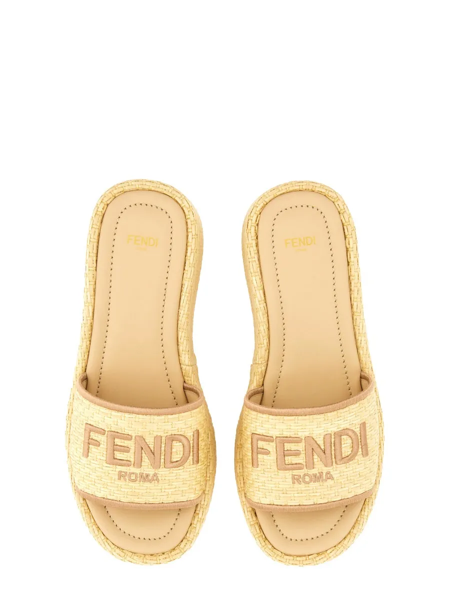 FENDI Cotton Summer Sandals for Women Jelly Sandals From The 90's