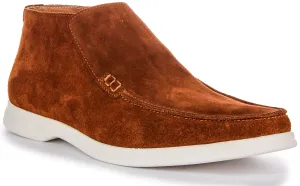 Justinreess England Mount In Rust For Men Tall Brown Boots