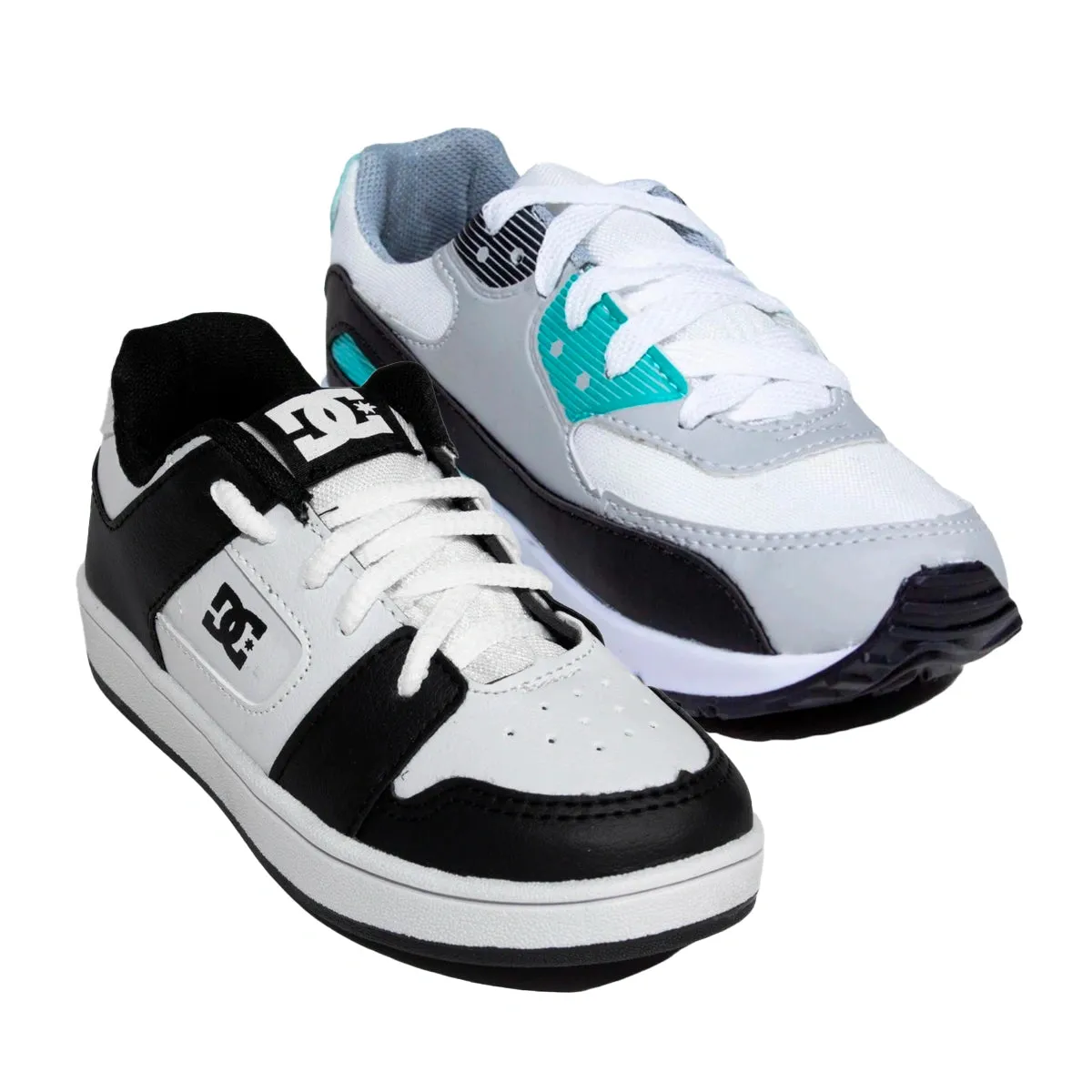Kit 2 Tnis Infantil Mini Max AIR   Tnis Infantil DC Shoes Skatista
