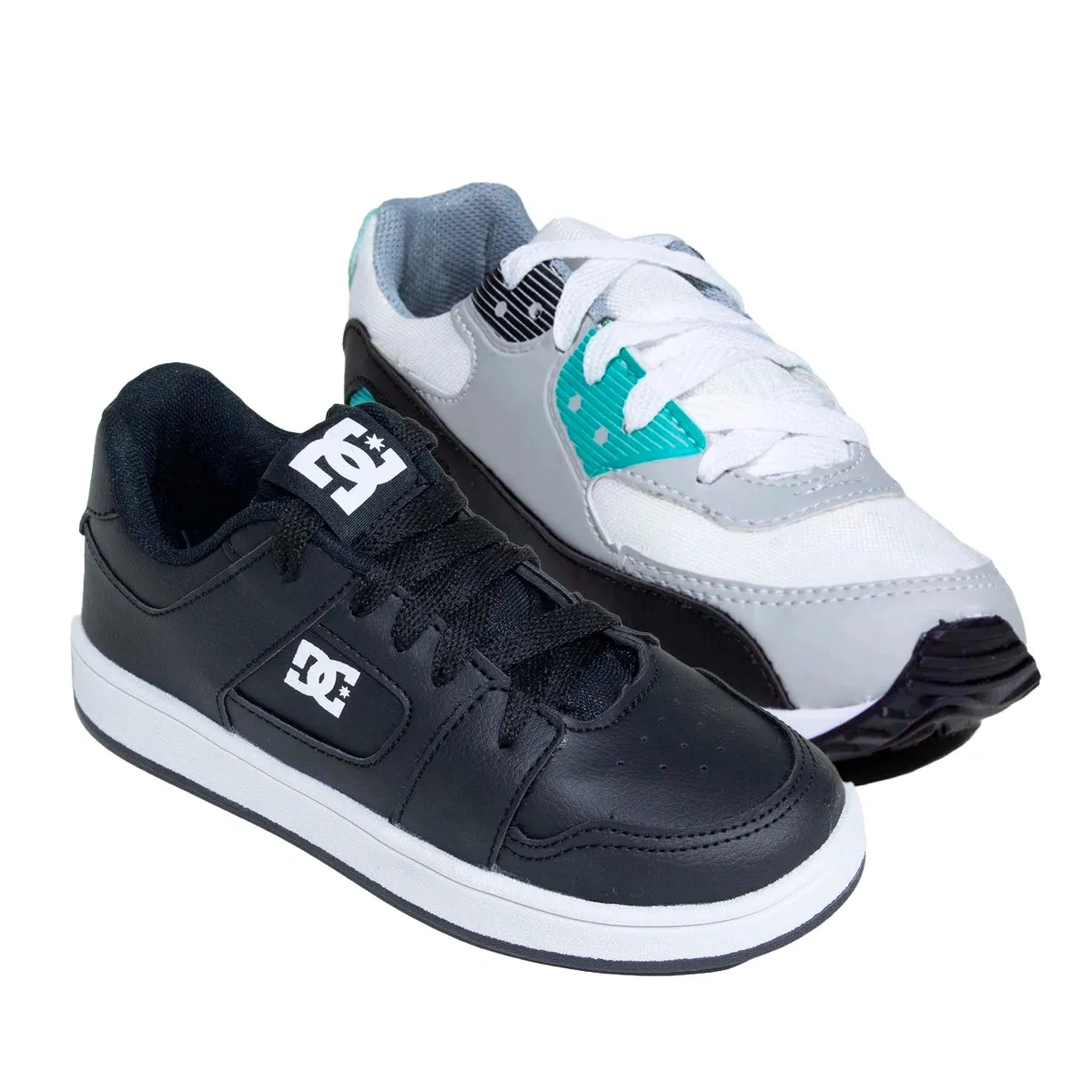 Kit 2 Tnis Infantil Mini Max AIR   Tnis Infantil DC Shoes Skatista