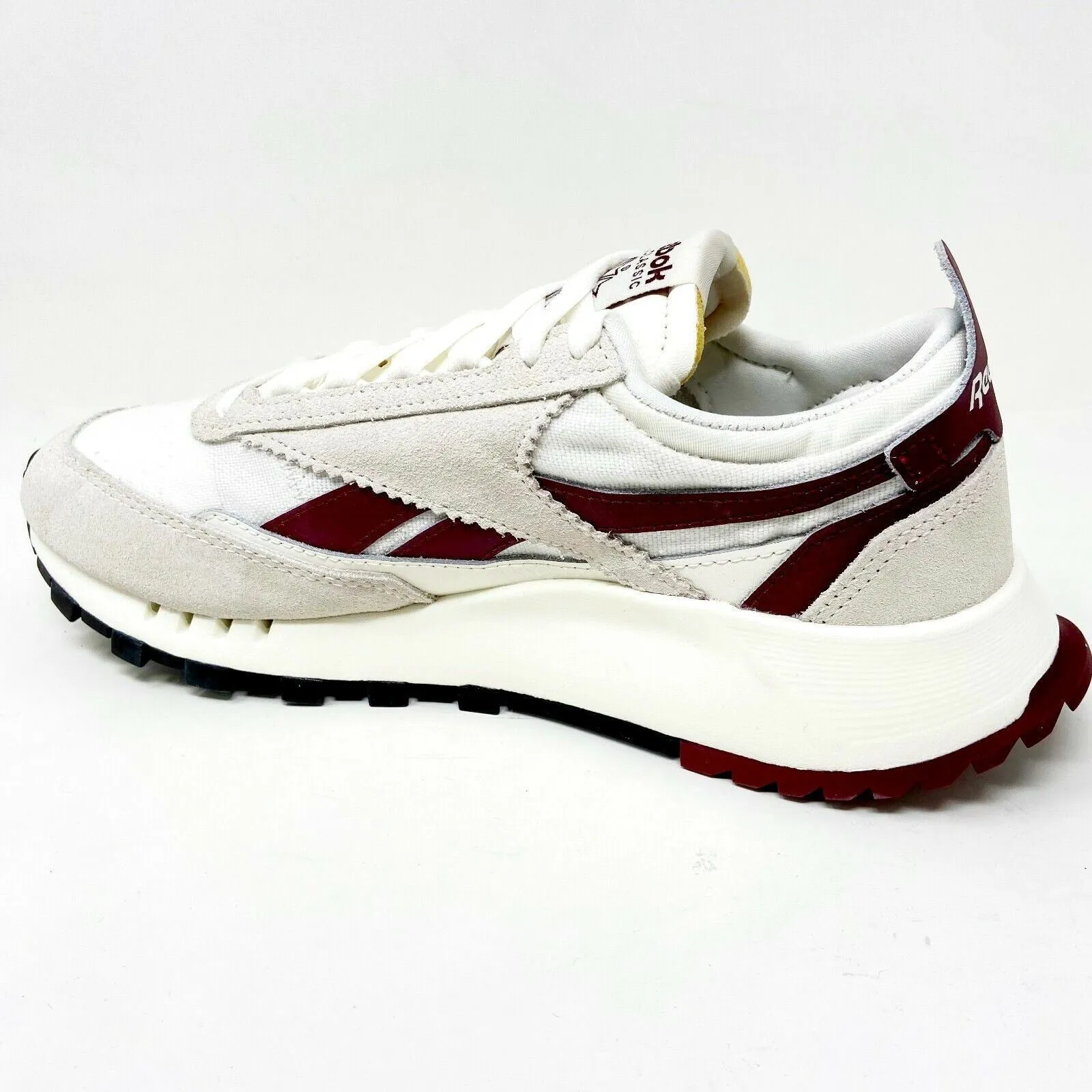Guys Running Shoes Reebok Classic Leather Legacy Gore-Tex Chalk Burgundy Mens Running Shoes H04996