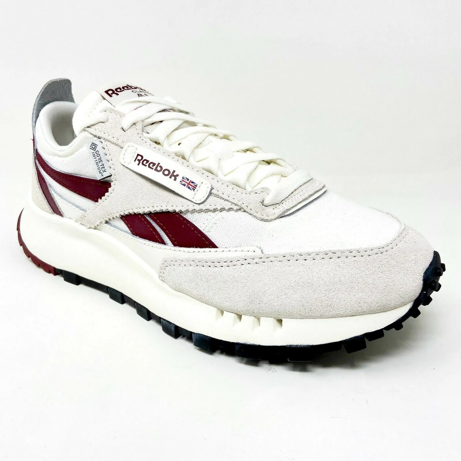 Reebok Classic Leather Legacy Gore-Tex Chalk Burgundy Mens Running Shoes H04996 Running Shoes Best For Flat Feet