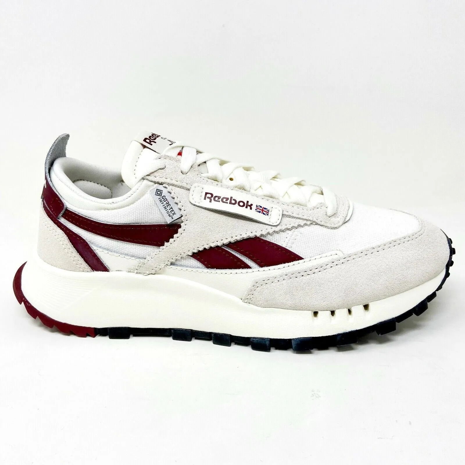 Reebok Classic Leather Legacy Gore-Tex Chalk Burgundy Mens Running Shoes H04996 Wide Shoes For Running