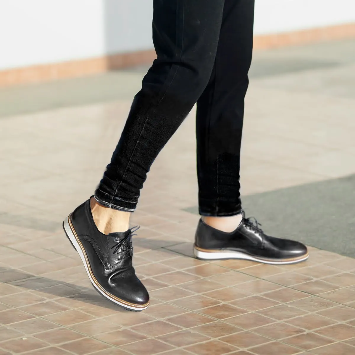 Lace up Comfort Shoe, Black Casual Shoes Outlet