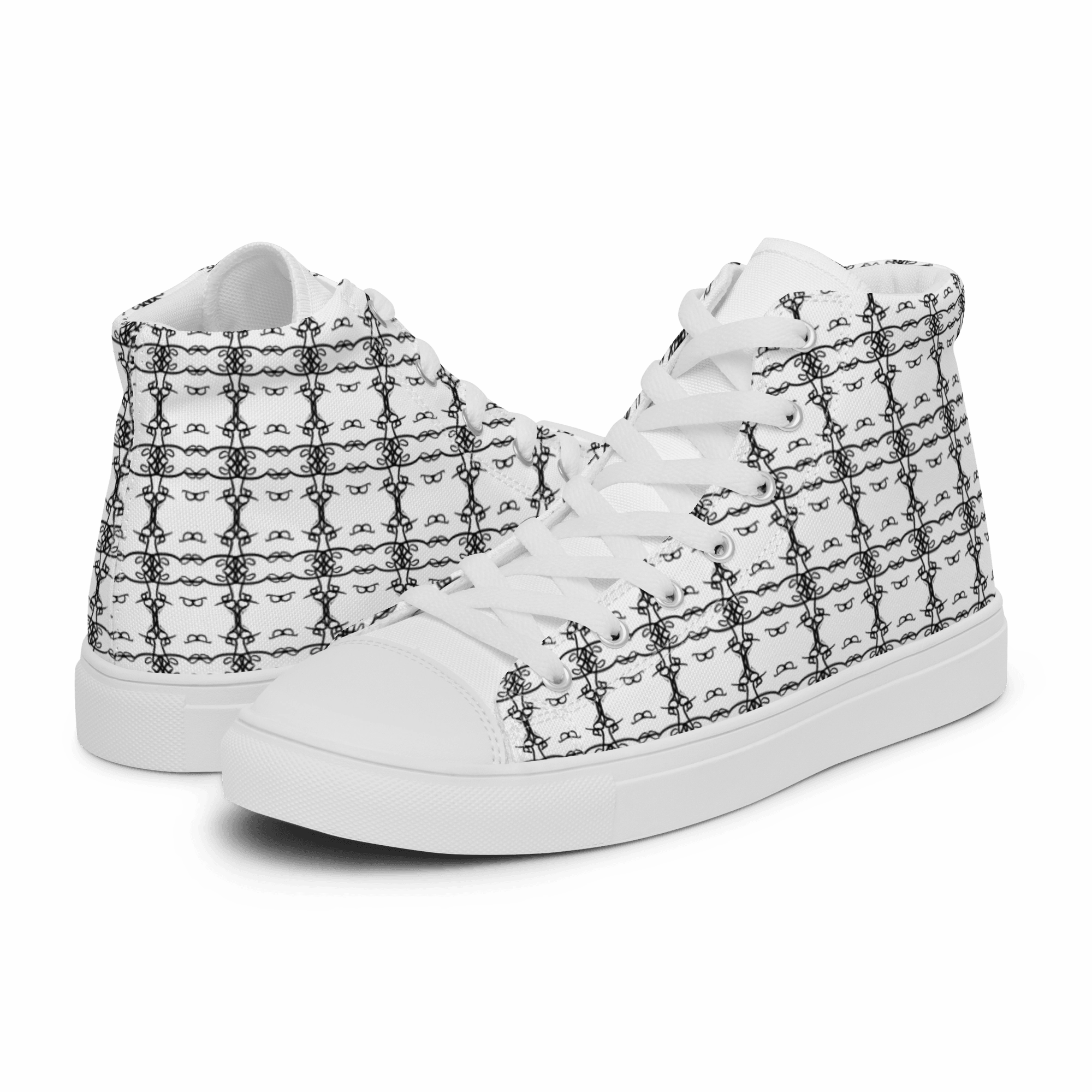 Ladies Kaleidoscopic 'Kissing Barker' High Tops Plantar Fasciitis And High Heels