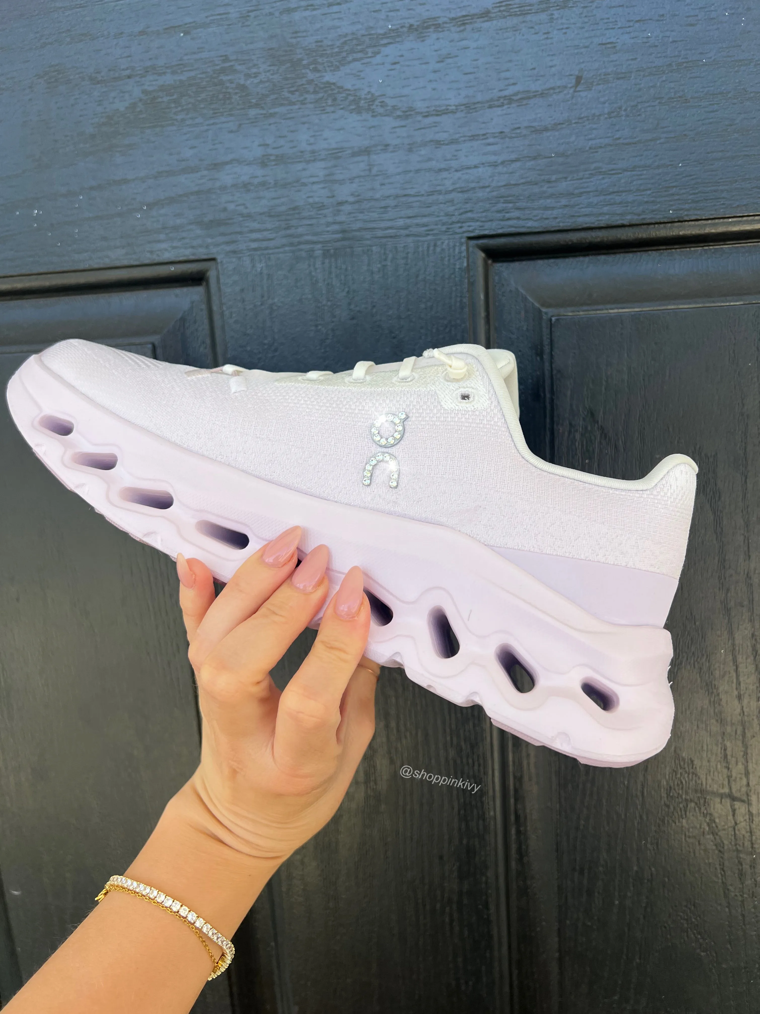 Lavender  Ombre Swarovski On Cloudtilt Running Shoes Cosmic Runner Running Shoes