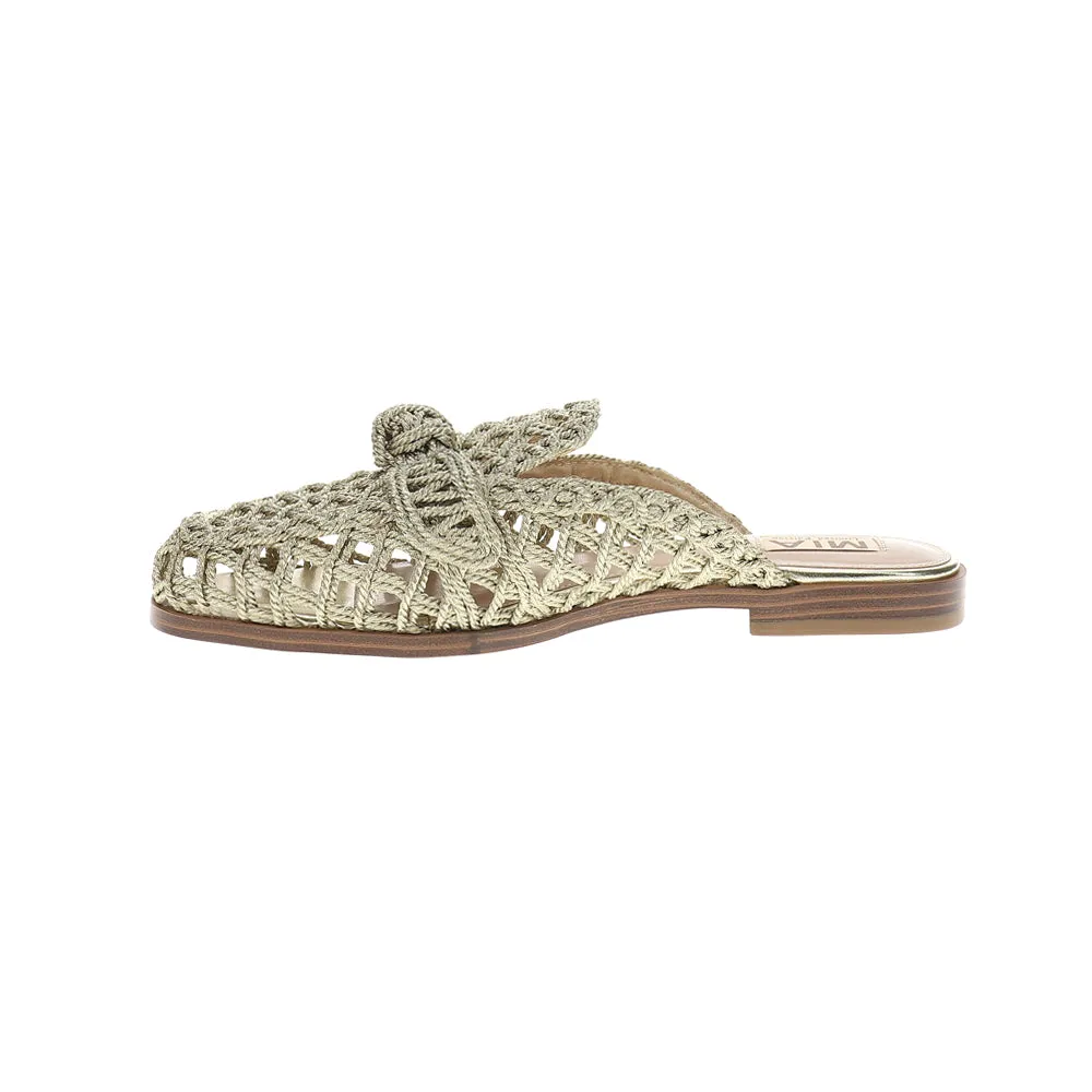 Flat Loafers Shoes Layce Metallic Mule Loafers