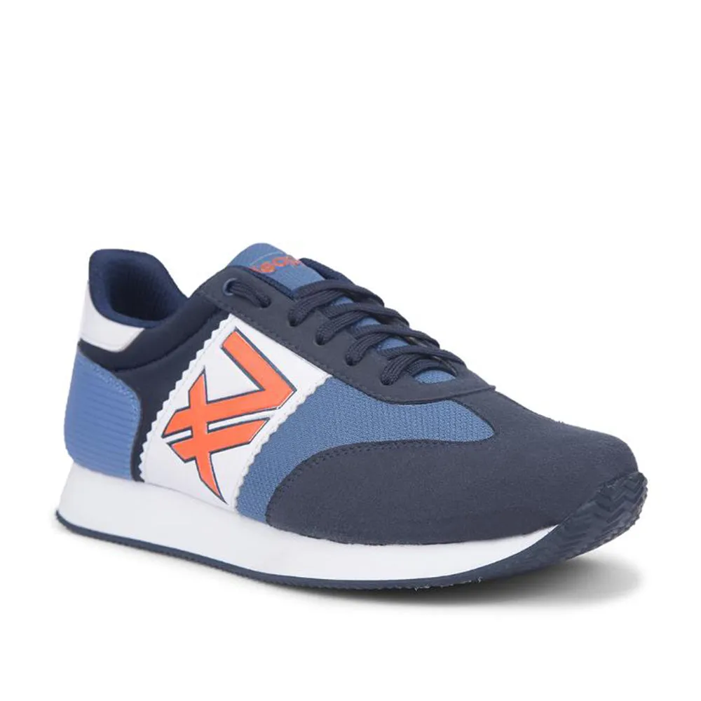Leap7x Casual Navy Blue Lacing Sneakers For Men BACKAM-1E By Liberty Casual Shoes Nearby