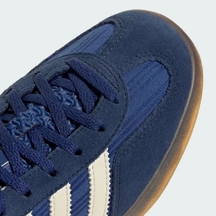 Floral Print Oxfords Women's Adidas Gazelle Indoor Shoes - Victory Blue/Night Indigo/Cream White