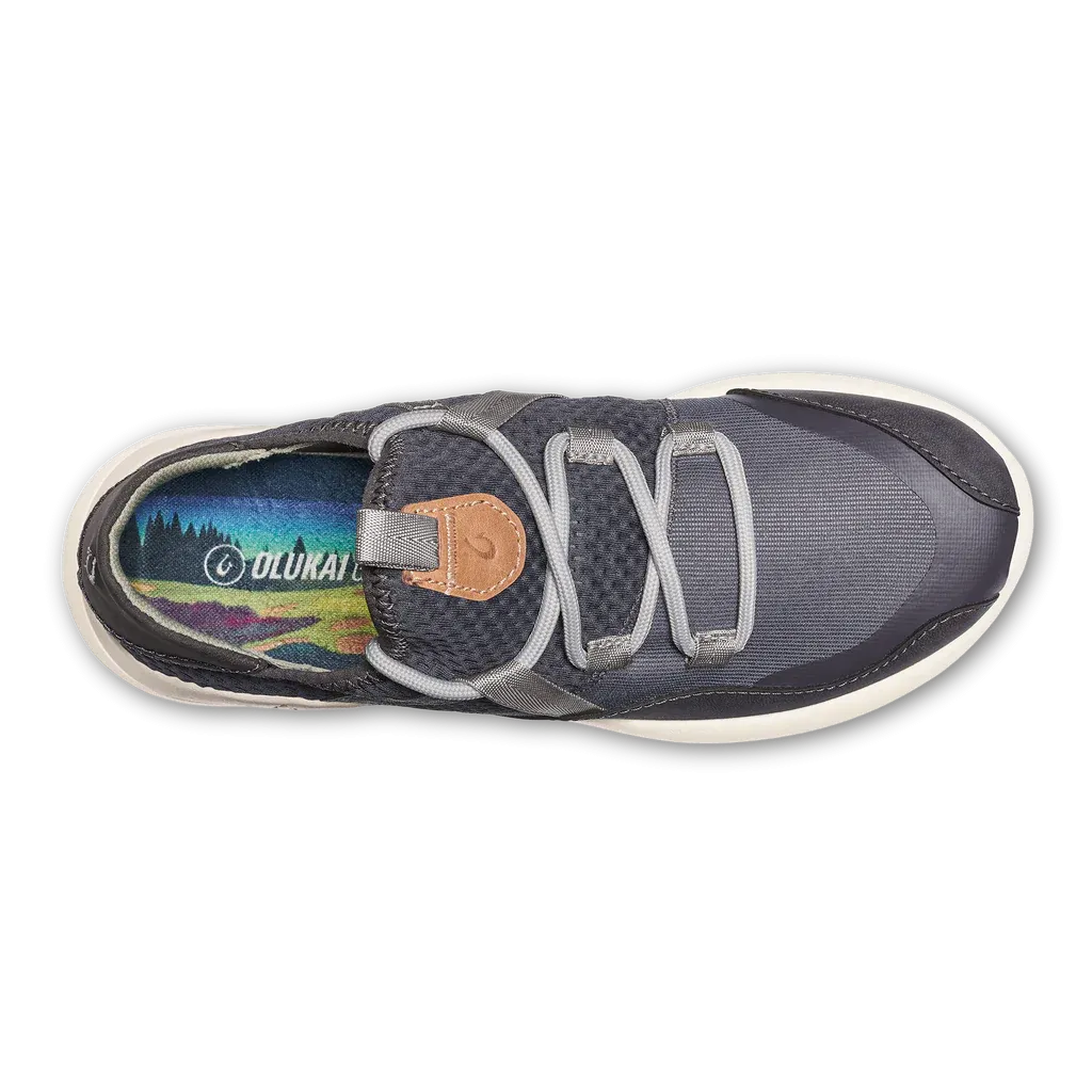 Mg4  Golf Shoes Olukai Women's Kawela Golf Shoes- Pavement/Mist Grey