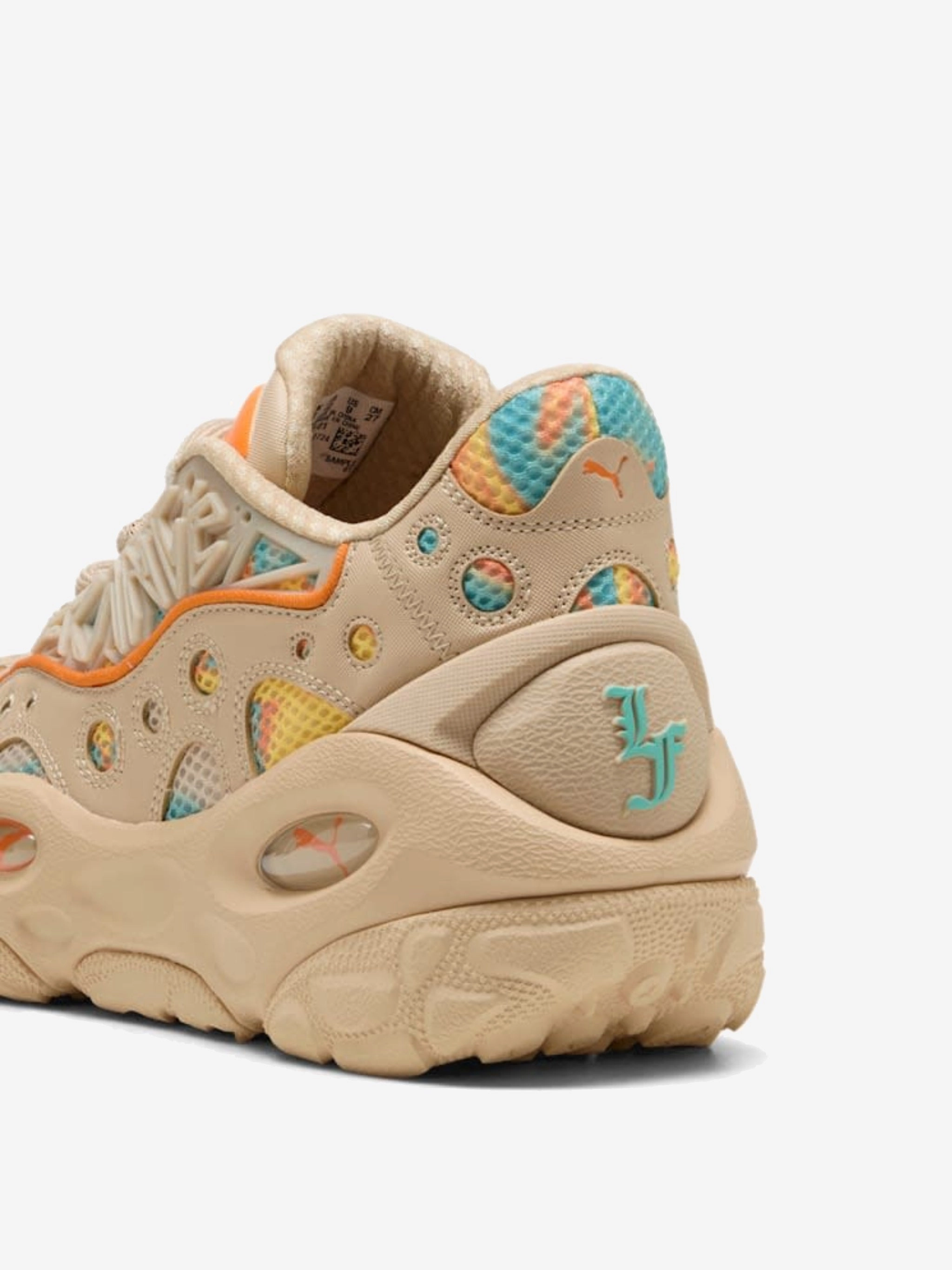 Stamp Trail Lace Flat Shoes PUMA - Men Hoops La Franc Rnnr Flare Sneakers