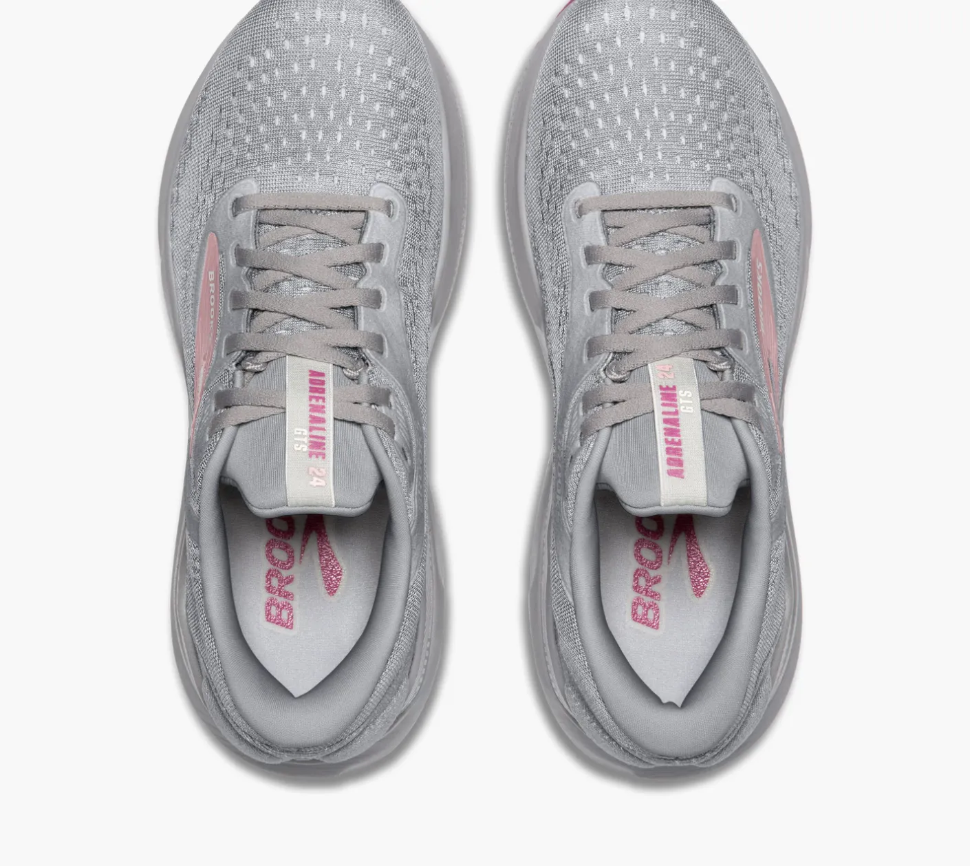 Brooks Womens Adrenaline GTS 24 Wide - Alloy/White/Zephyr (1204261D019) Free Run 3 Shoes