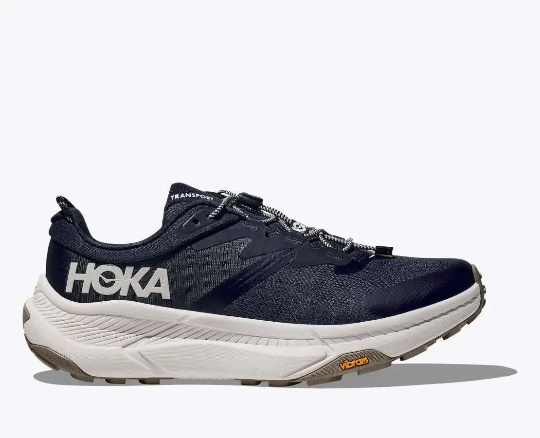 Men's HOKA Transport Everyday Shoe in Varsity Navy | White Weight Of Shoes