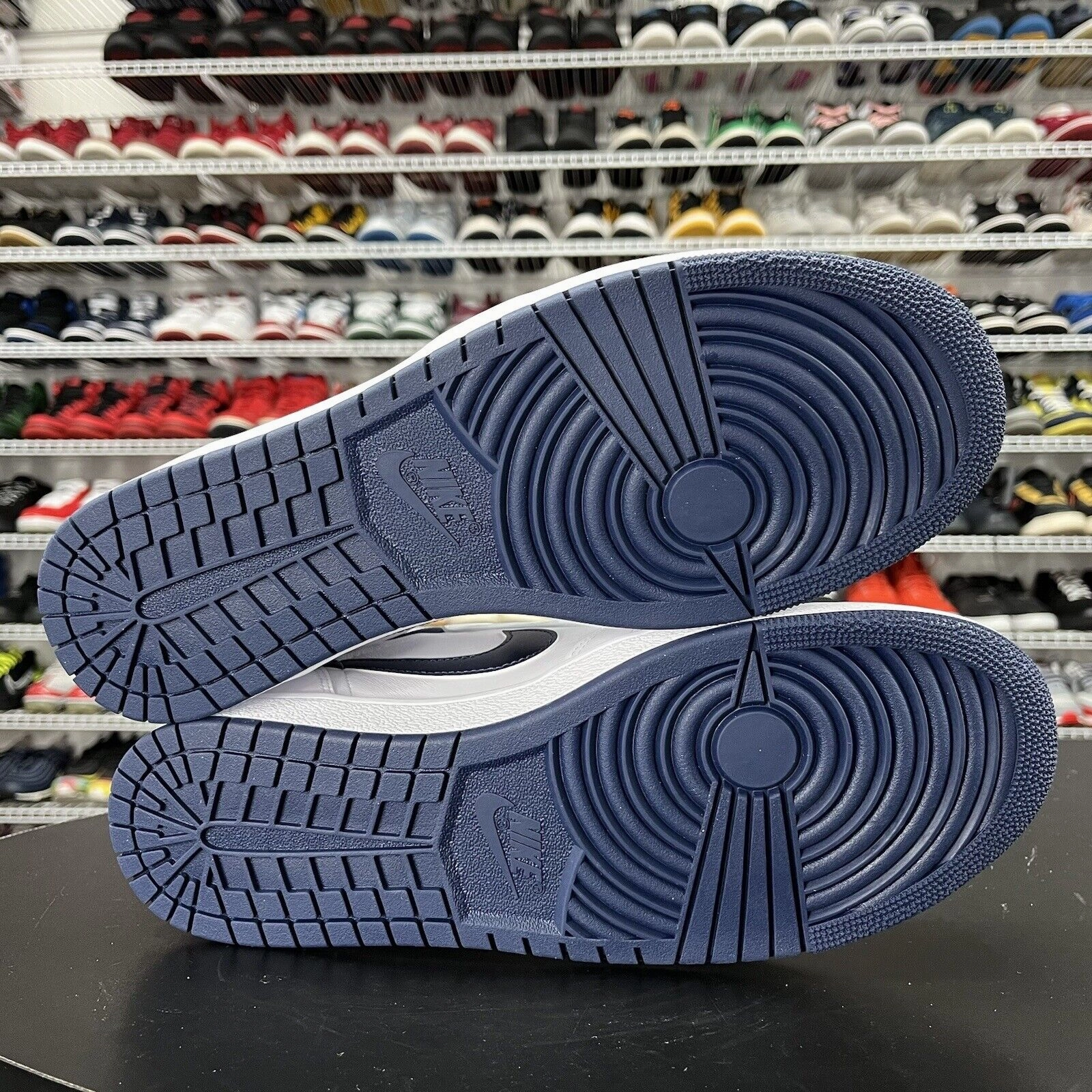 New Nike Air Jordan 1 Low Retro'85 Metallic Navy FB9933-141 Mens Size 12.5 Nike Moon Shoe