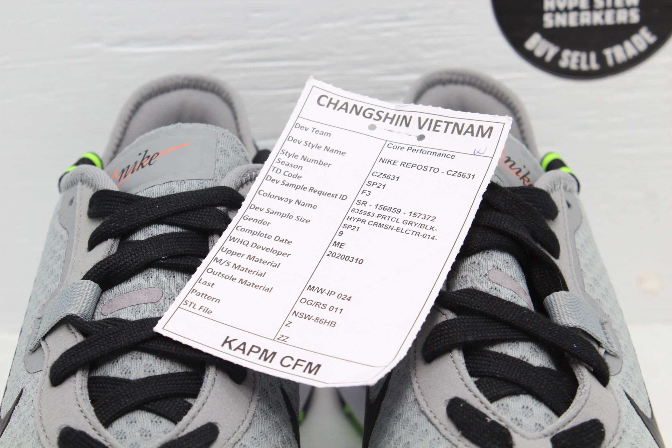 Nike Shoes With Swarovski Crystals Nike Reposto Grey Electric Green Sample