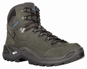 Lowa Men Grey RENEGADE GTX MID Continuum Hiking Shoes