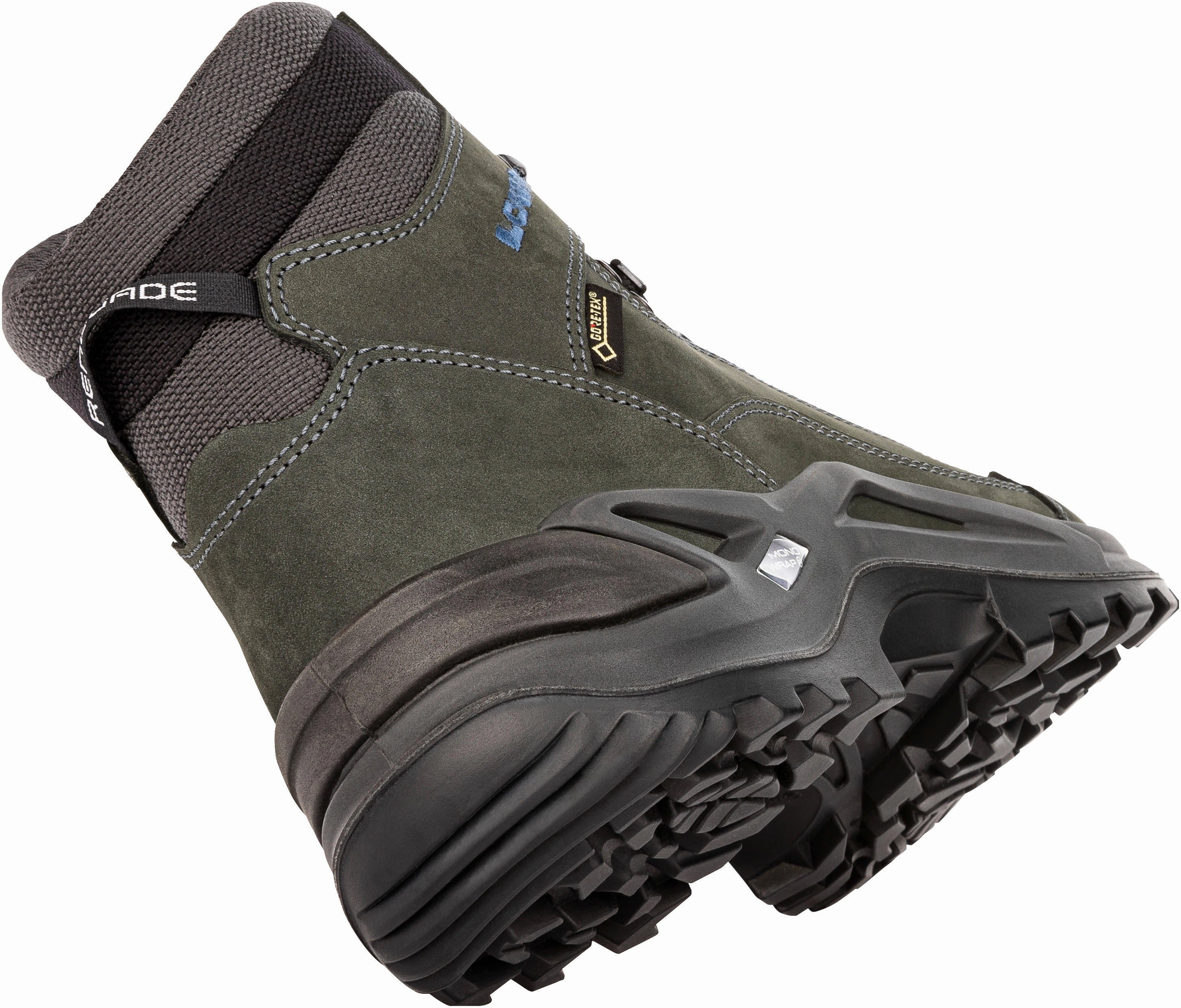 Lowa Men Grey RENEGADE GTX MID Hiking Shoes With Gore Tex