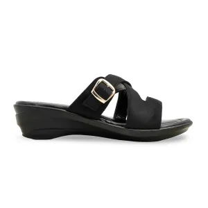 Draco Slide Black Formal Women Slipper PU0578