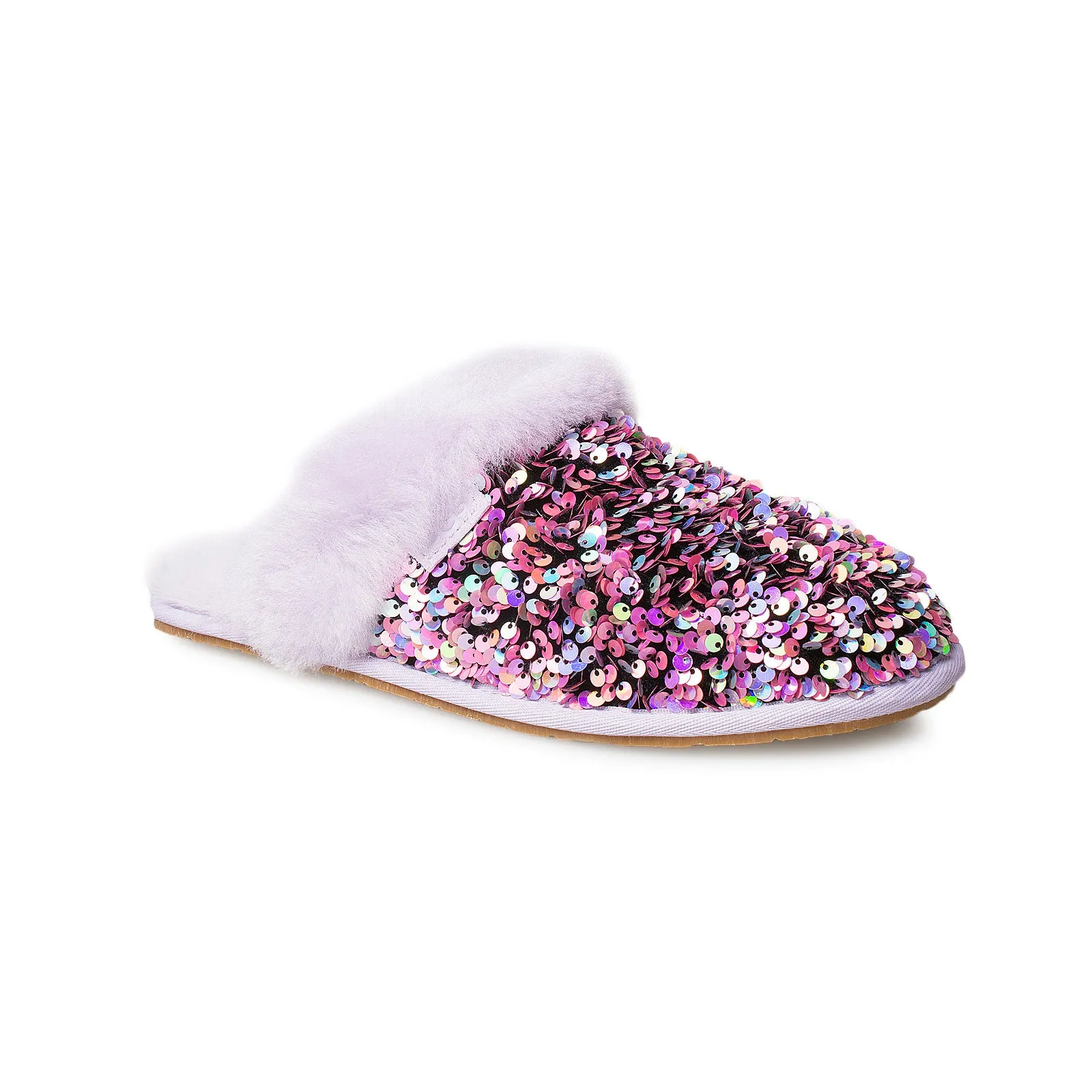 Miata Slippers UGG Scuffette Stellar Sequin Lilac Frost Slippers - Women's