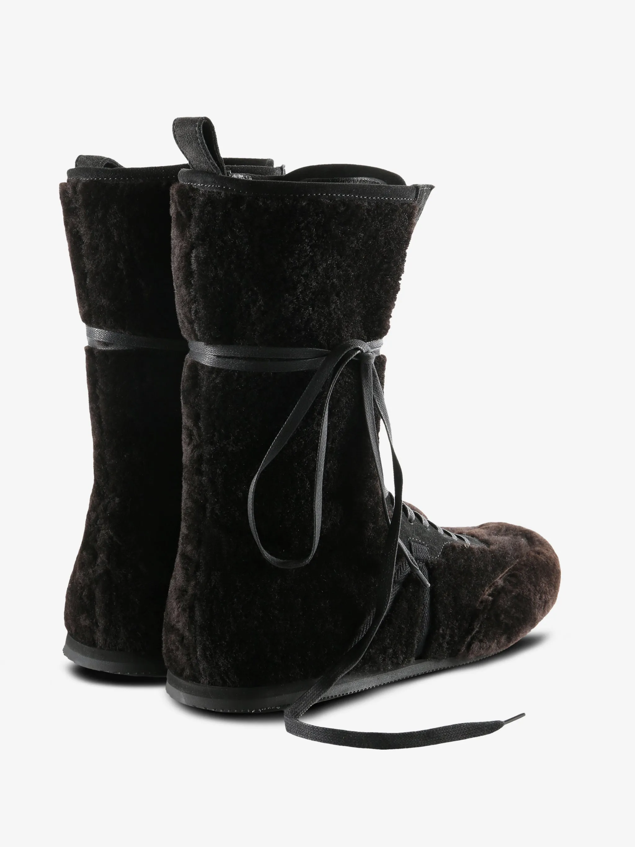 ANN DEMEULEMEESTER - Women Fides Soft High-Top Boxing Sneakers Elasticated Knee Boots