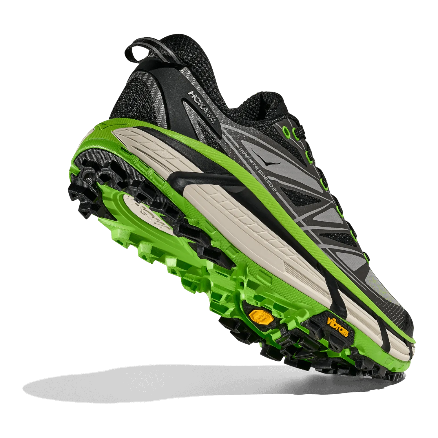 Hoka One Mafate speed 2 Black/Electric Green 1126851-BCKLC India Price