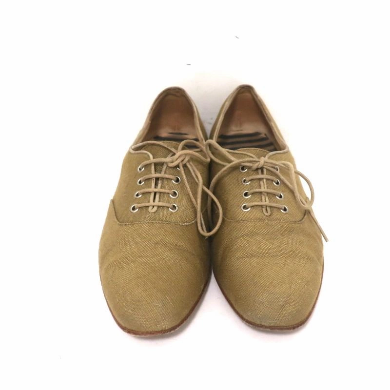 Updated Oxfords Products Manolo Blahnik Oxfords Sage Raw Silk Size 38.5 Lace-Up Flats