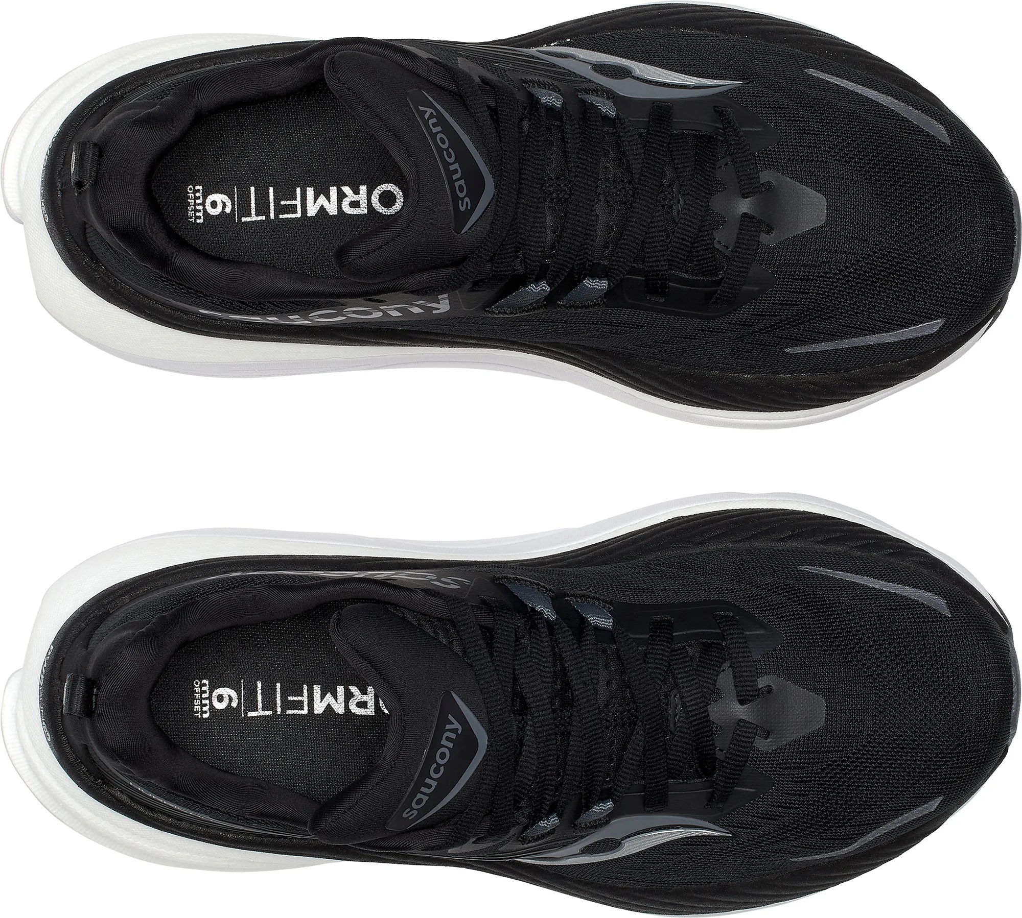 Saucony Hurricane 24 Womens Running Shoes - Black Pegasus Running Shoe