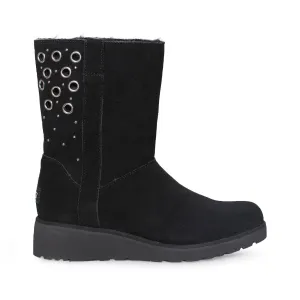 Above Knee Boots Leather UGG Madison Black Boots