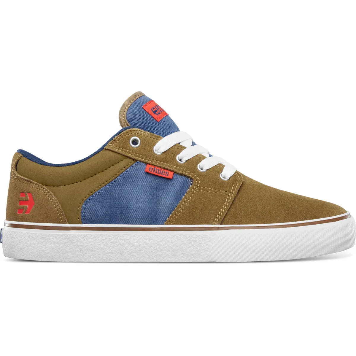 Etnies Skateboard Shoes Barge LS Brown/Blue Skate Shoes On Sale