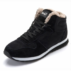 Flat Graduation Shoes Men boots Men's Winter Shoes Fashion Snow Boots Shoes Plus Size Winter Sneakers Ankle Men Shoes Winter Boots Black Blue Footwear
