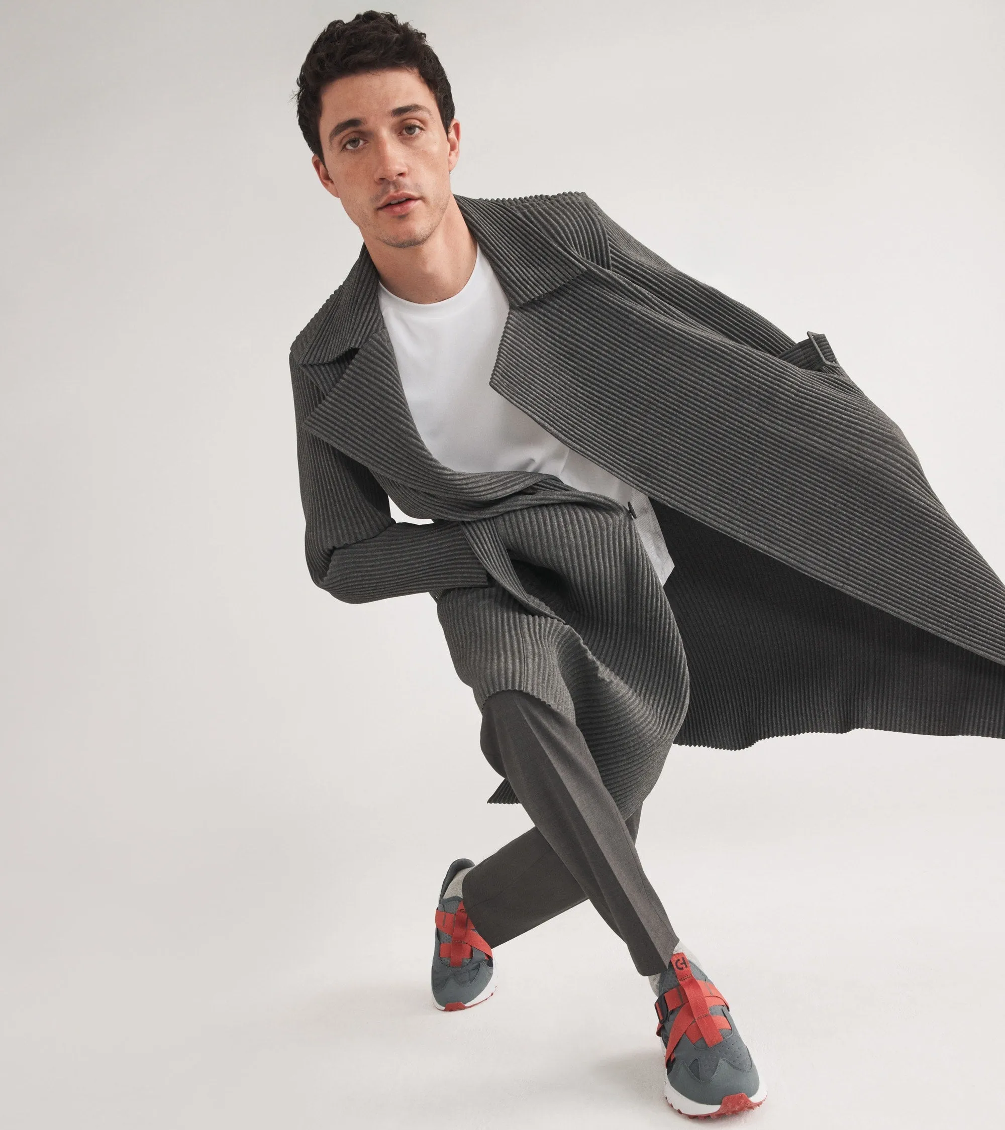 Men's 5.ZERGRAND Monk Strap Running Shoes Running Shoes With Flat Sole