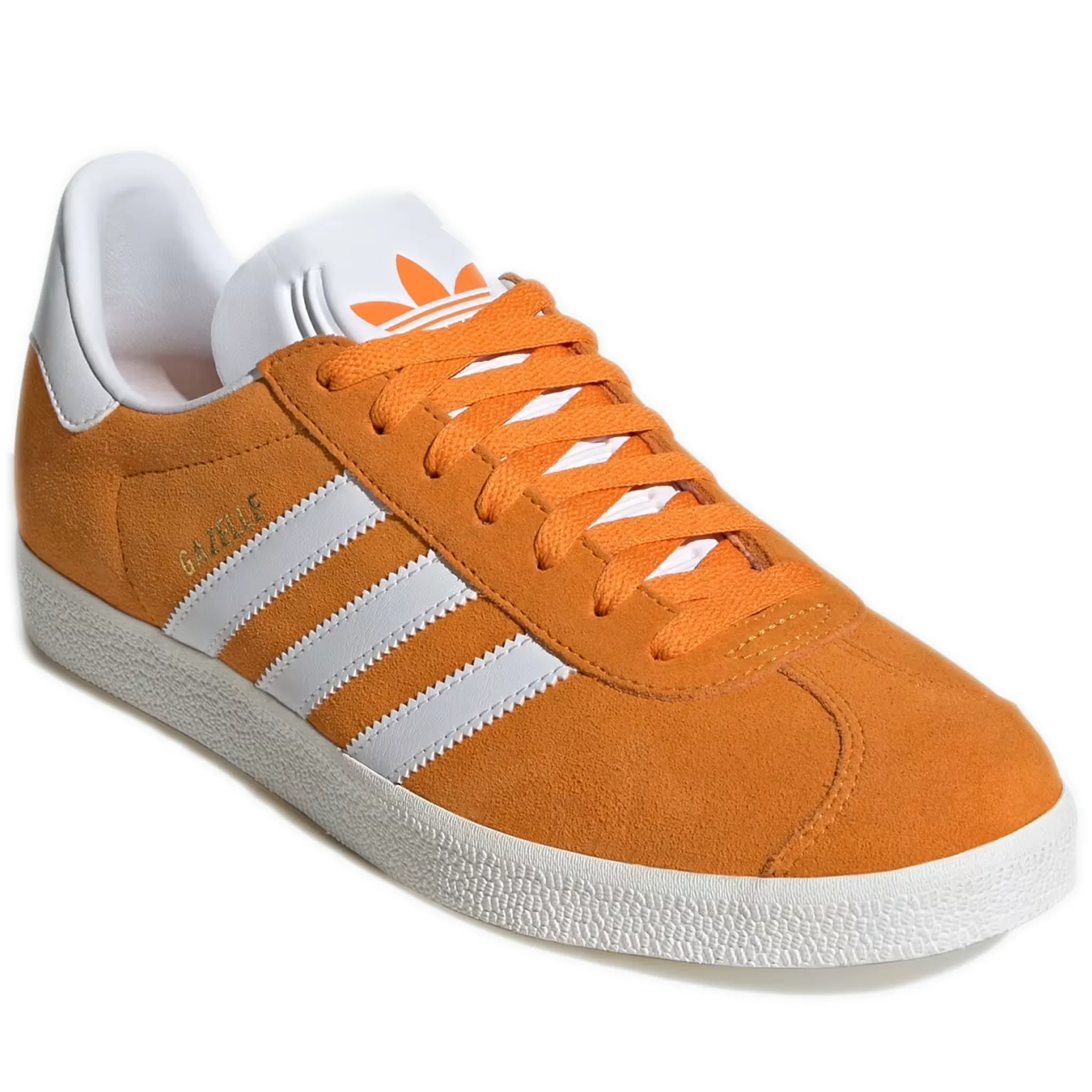 Brown Casual Dress Shoes Men's Adidas Gazelle Shoes -  Eqt Orange / Cloud White / Core White