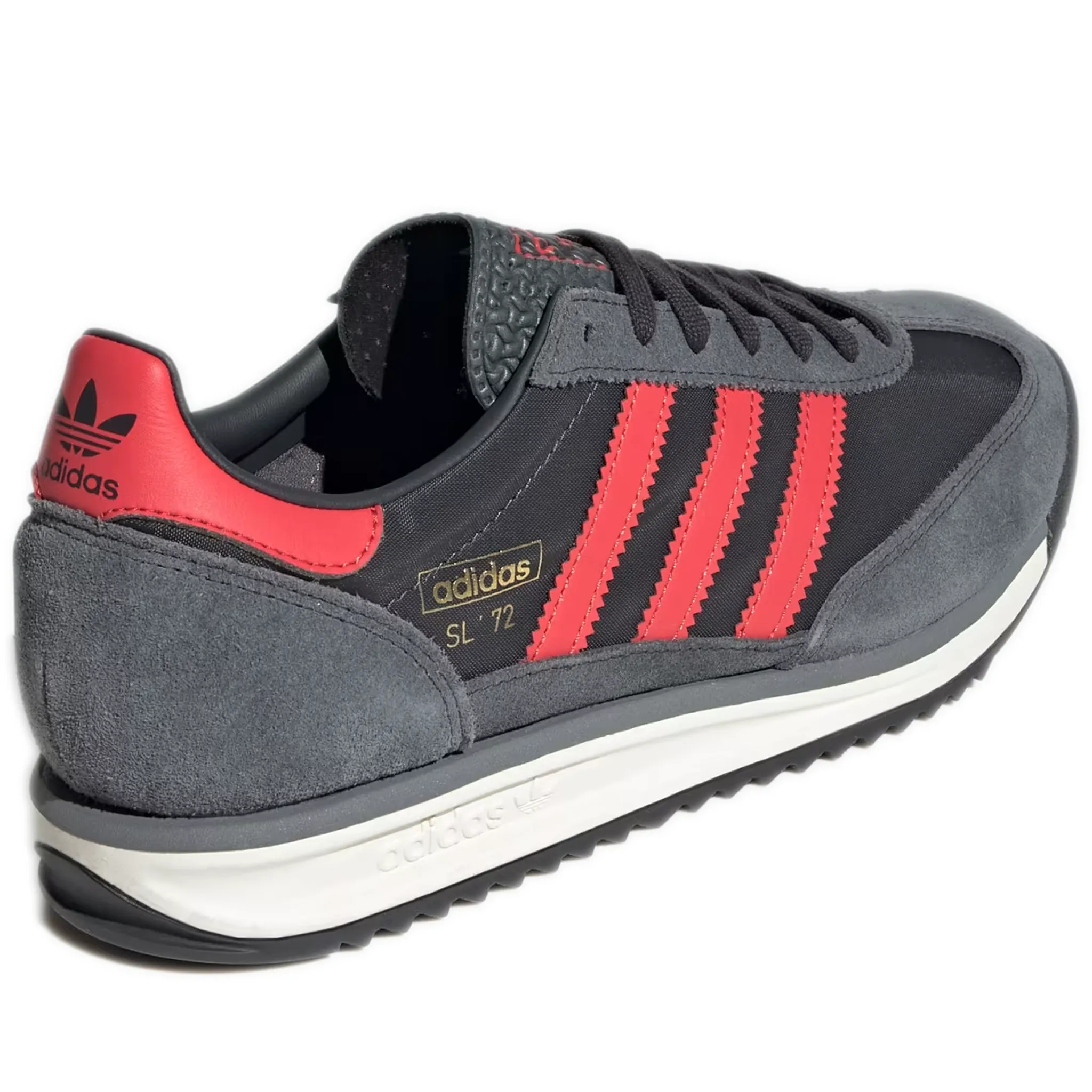 Men's Adidas SL 72 RS Shoes  - Carbon / Real Coral / Grey Six Runner Running Shoe