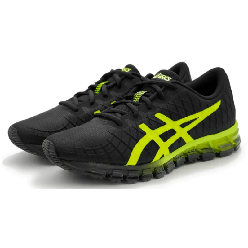Mens Asics Gel-Quantum 180 4 Performance Black/Flash Yellow Non Slip Shoes Asics