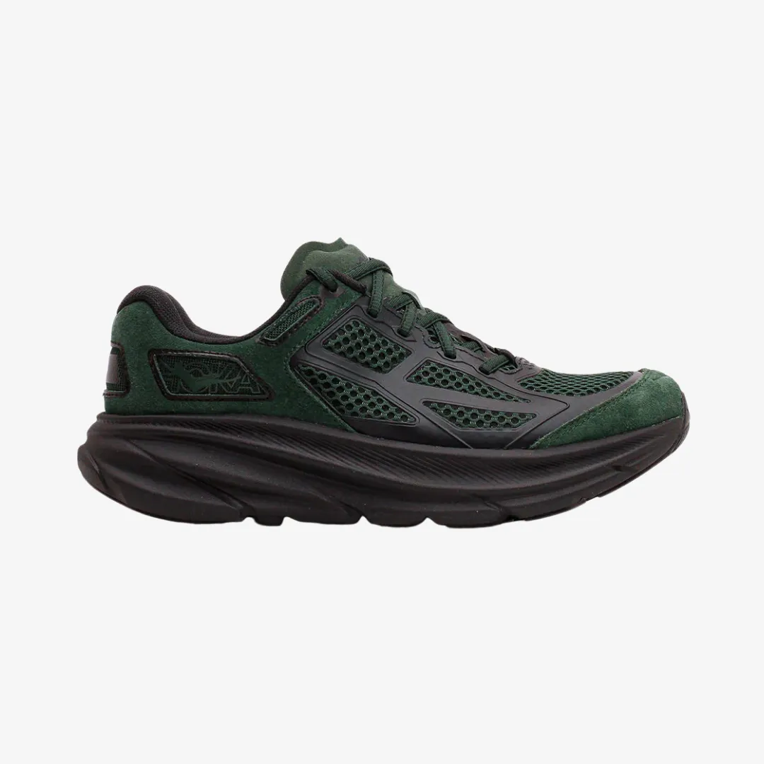mens hoka clifton one9 s (forest green/black) Shoes Stability