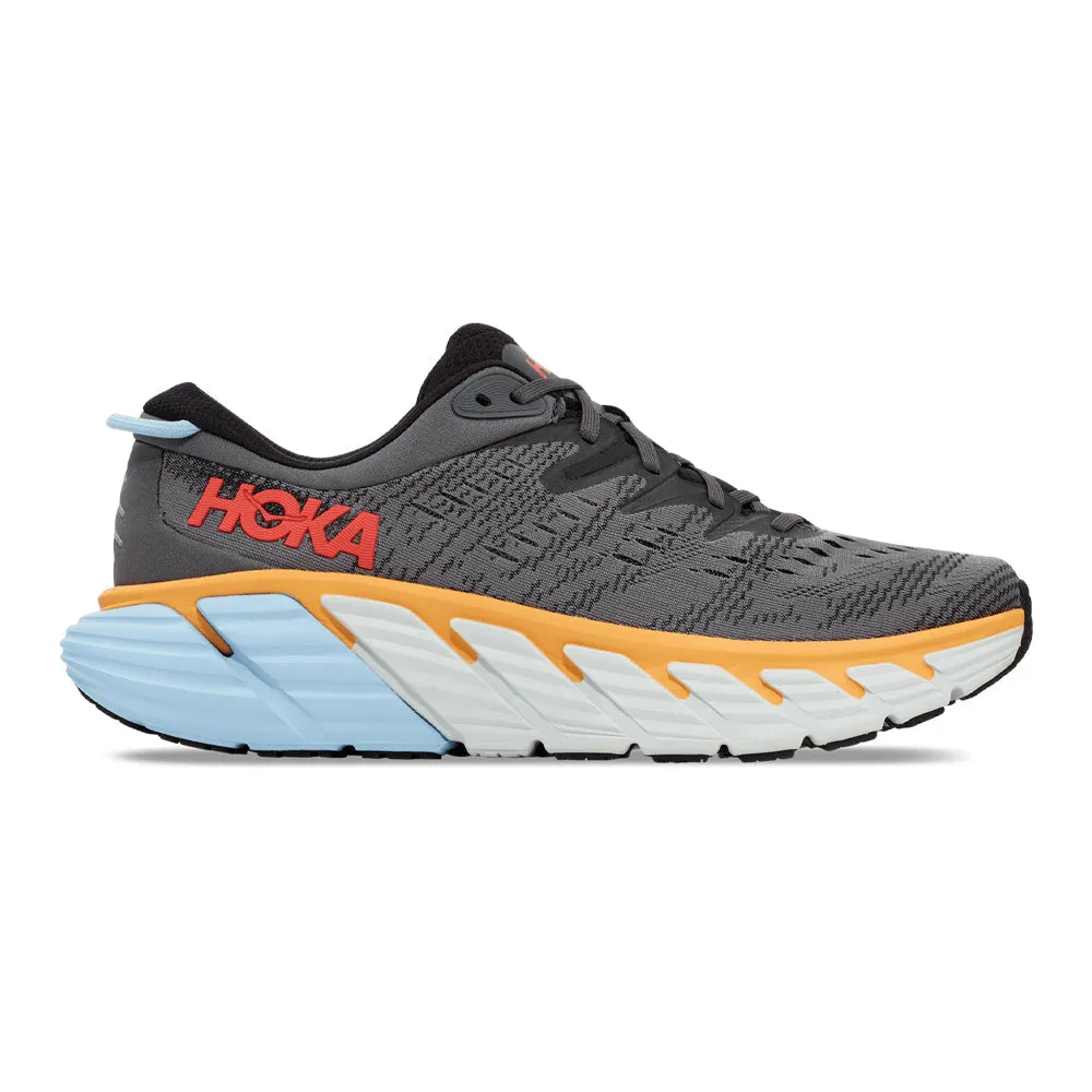Men's Hoka Gaviota 4, Castlerock/Anthracite, 9.5 D Medium Solimar Shoes