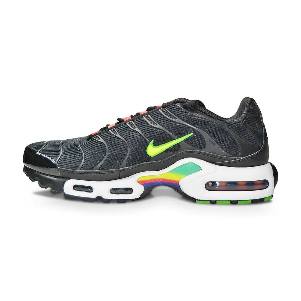 Distance Running Shoes Mens Nike Tuned 1 Air Max Plus SE - DA5561 001 - Black Lemon Venom White
